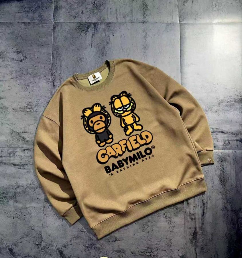 1:1 Replica Bape Clothes Bape series basic couple round neck sweatshirt — AAA Quality Replica — photo 3
