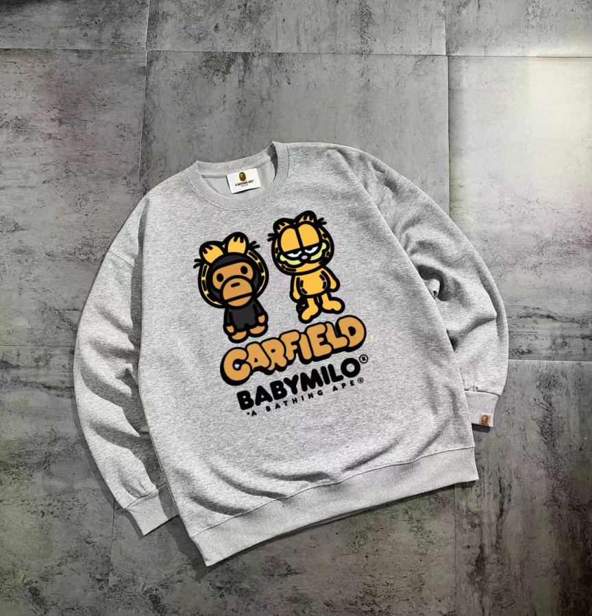 1:1 Replica Bape Clothes Bape series basic couple round neck sweatshirt — AAA Quality Replica — photo 9