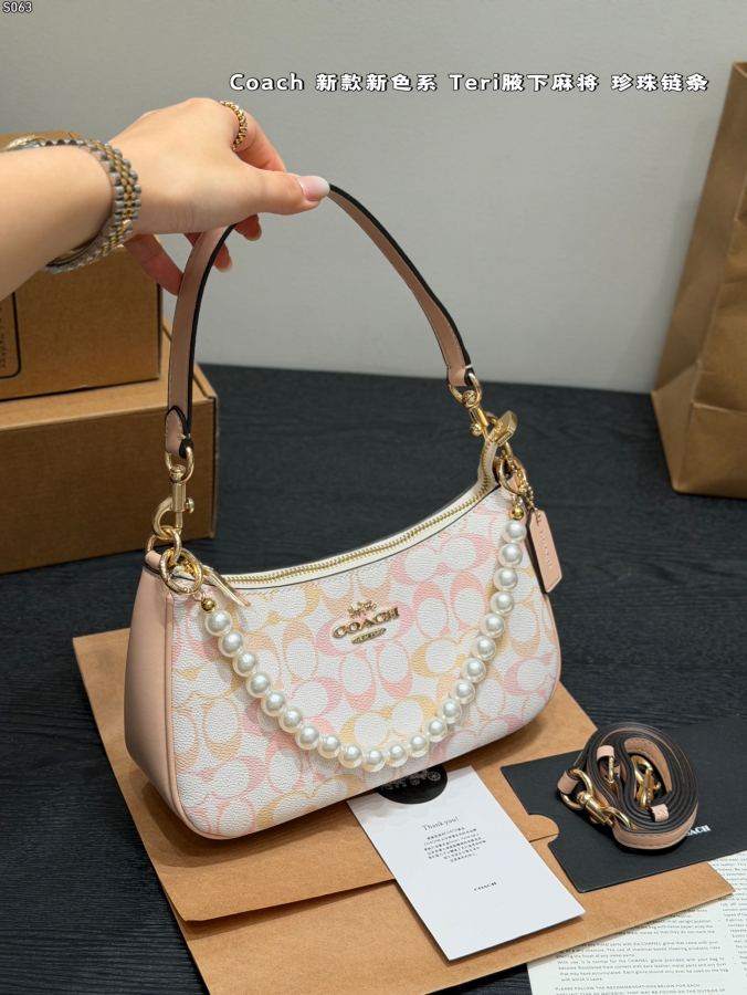 1:1 Replica COACH bag With pearl chain — Premium Replica — photo 2