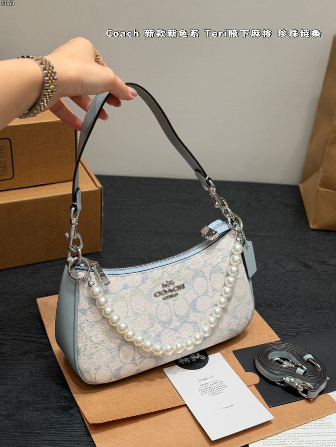 1:1 Replica COACH bag With pearl chain — Premium Replica — photo 3