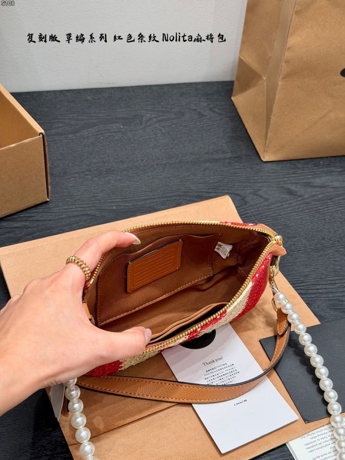 1:1 Replica COACH bag Upgraded version with pearl chain — 1:1 Replica — photo 9