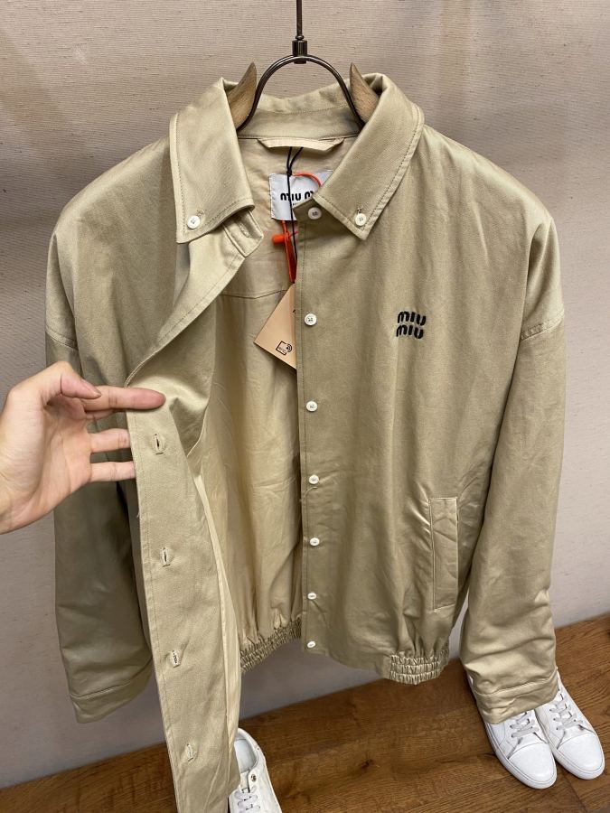 1:1 Replica MIUMIU men Miu embroidered buttoned jacket — AAA Quality Replica — photo 8