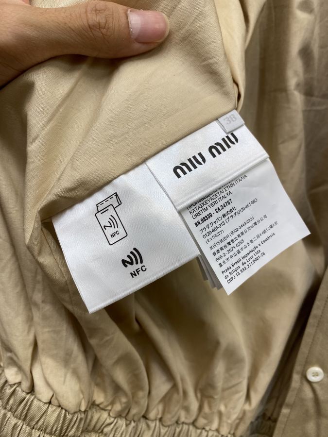 1:1 Replica MIUMIU men Miu embroidered buttoned jacket — AAA Quality Replica — photo 9