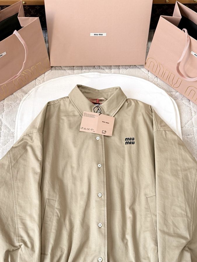 1:1 Replica MIUMIU men Miu embroidered buttoned jacket — AAA Quality Replica — photo 4