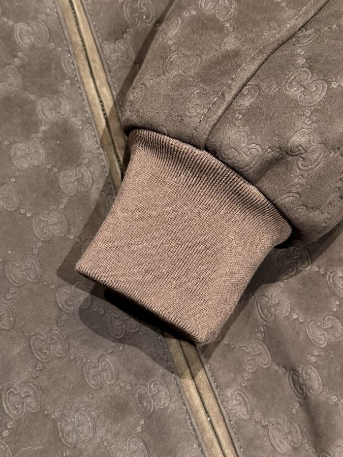 1:1 Replica Gucci men GUCCI embossed bomber jacket — AAA Quality Replica — photo 5