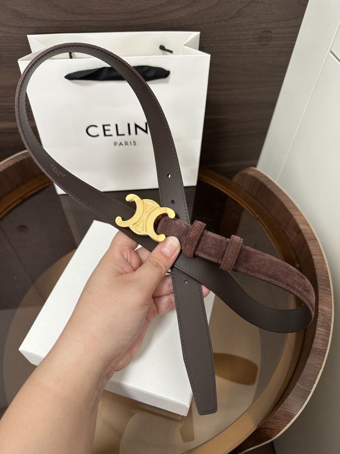 1:1 Replica CELINE belt CÉLINE Celine TRIOMPHE TAURILLON 2 5cm — AAA Quality Replica — photo 5