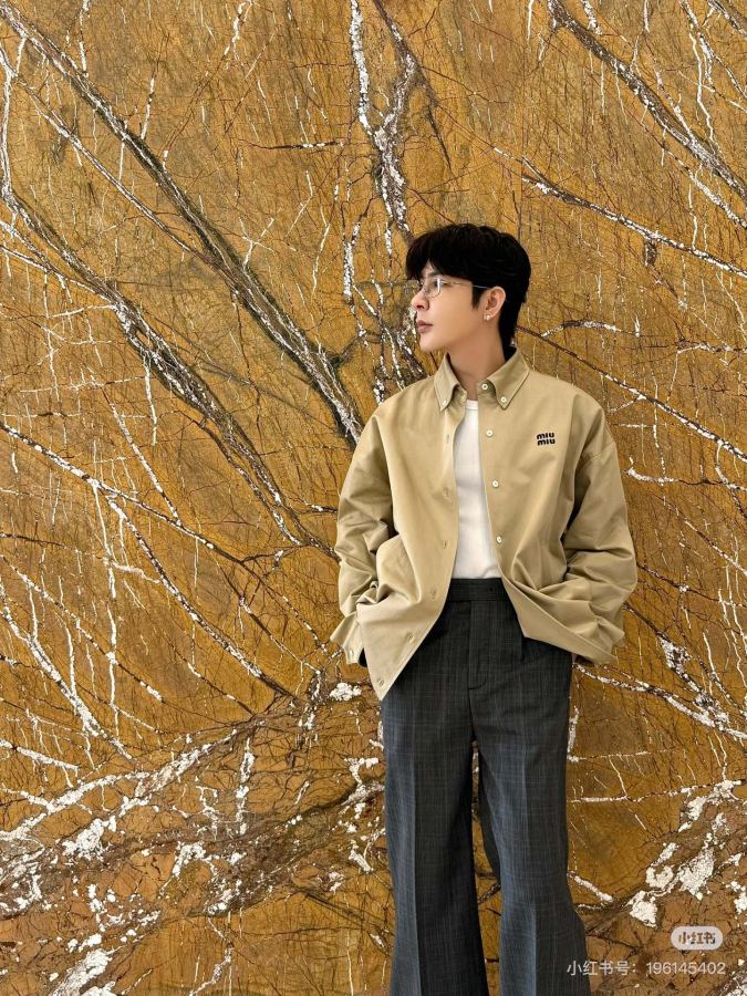 1:1 Replica MIUMIU men Miu embroidered buttoned jacket — Premium Replica — photo 17