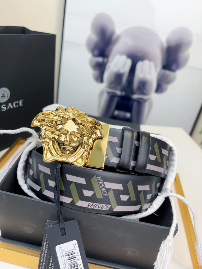 1:1 Replica VERSACE belt Versace La Greca 3 D 4.0cm — Premium Replica — photo 5