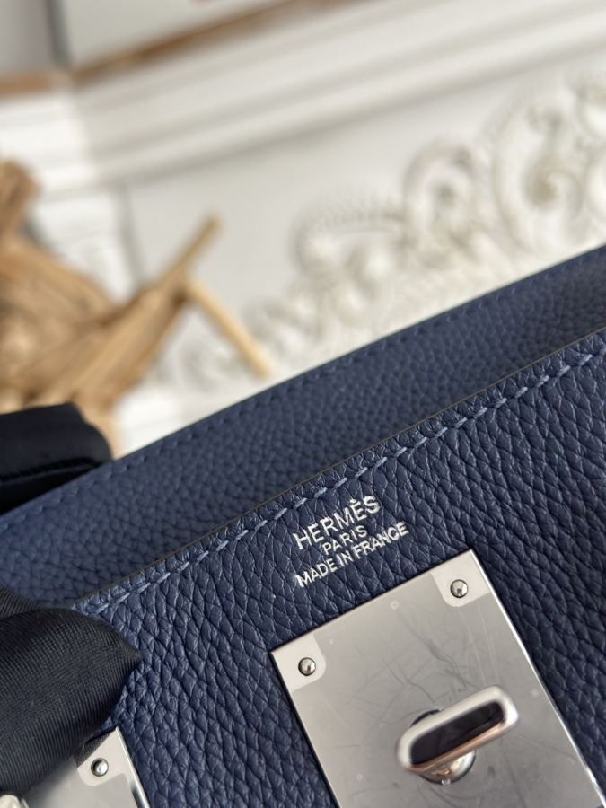 1:1 Replica Hermes bag 𝐇𝐚𝐜 𝐚 𝐝𝐨𝐬 | Blue — Premium Replica — photo 9