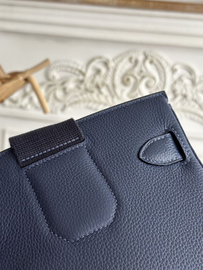 1:1 Replica Hermes bag 𝐇𝐚𝐜 𝐚 𝐝𝐨𝐬 | Blue — Premium Replica — photo 5
