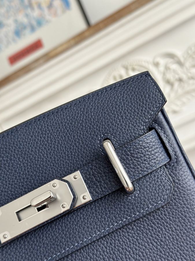 1:1 Replica Hermes bag 𝐇𝐚𝐜 𝐚 𝐝𝐨𝐬 | Blue — Premium Replica — photo 3
