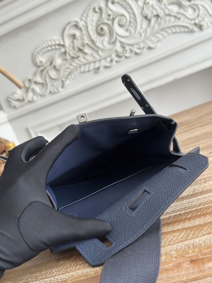 1:1 Replica Hermes bag 𝐇𝐚𝐜 𝐚 𝐝𝐨𝐬 | Blue — Premium Replica — photo 8