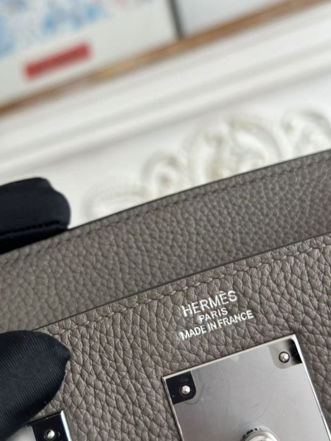 1:1 Replica Hermes bag 𝐇𝐚𝐜 𝐚 𝐝𝐨𝐬｜Iron Gray — Premium Replica — photo 9