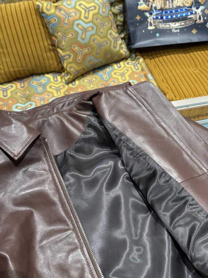 1:1 Replica Loewe men LOEWE short lapel leather jacket — 1:1 Replica — photo 6