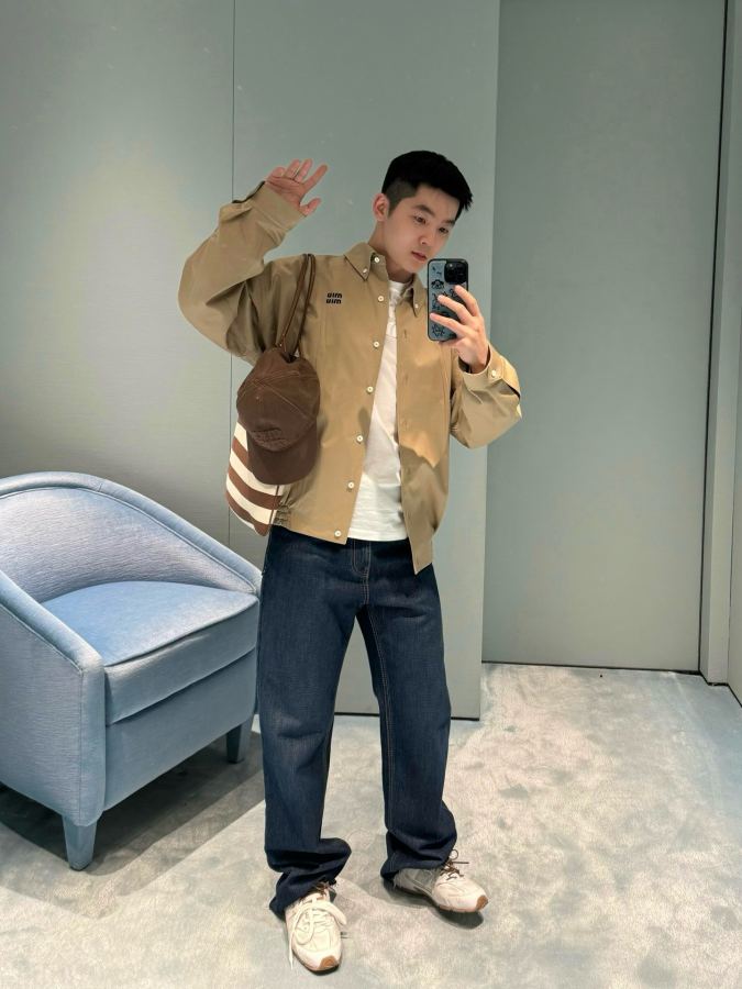1:1 Replica MIUMIU men Miu embroidered buttoned jacket — 1:1 Replica — photo 5