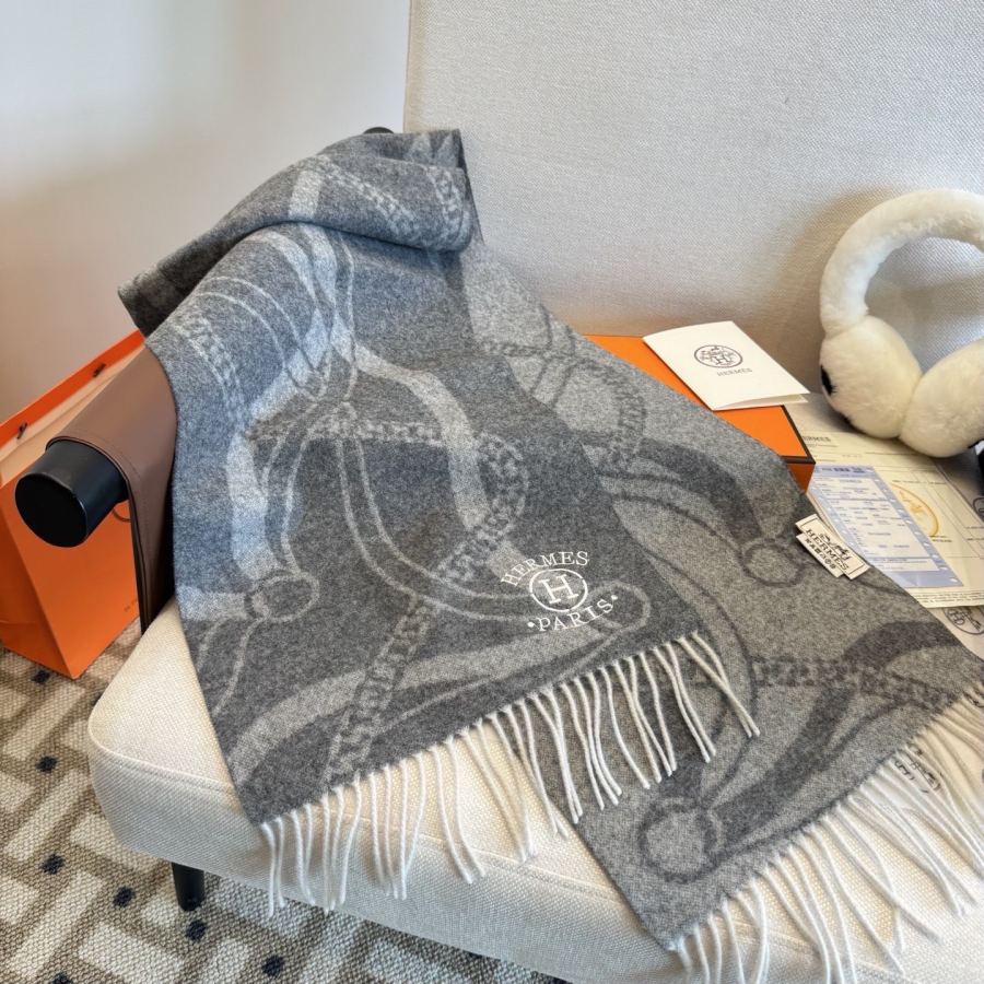 1:1 Replica Hermes Scarf Classical 100% 30*180cm — AAA Quality Replica — photo 4