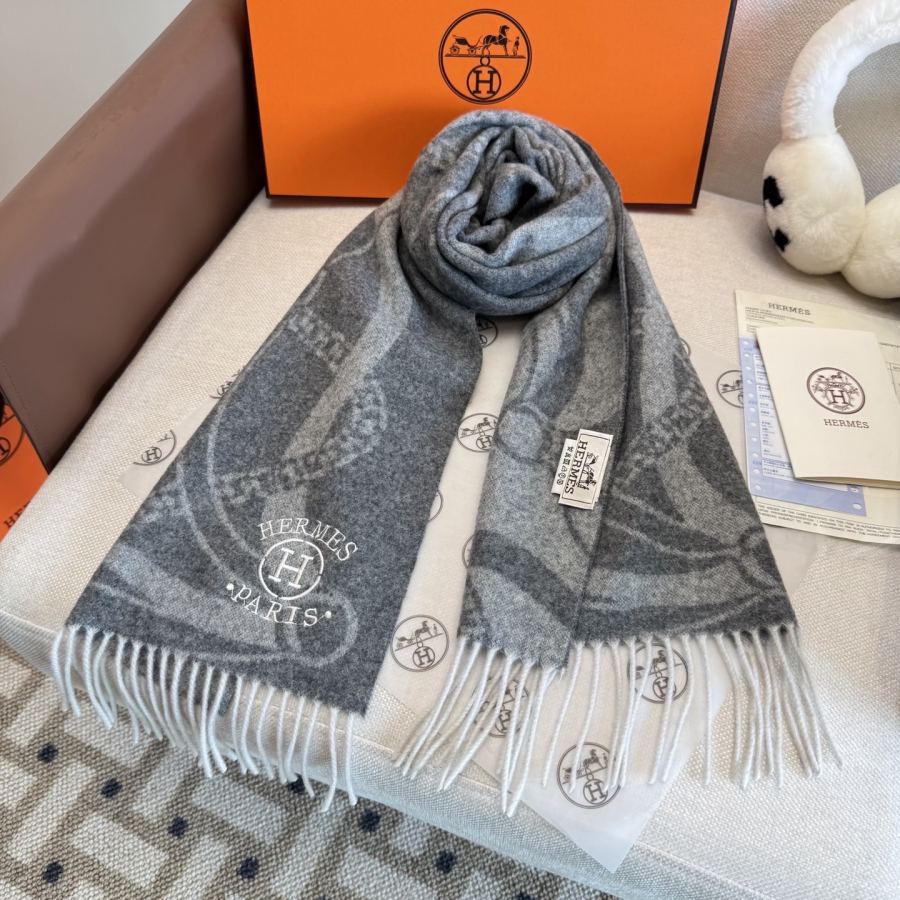 1:1 Replica Hermes Scarf Classical 100% 30*180cm — AAA Quality Replica — photo 6
