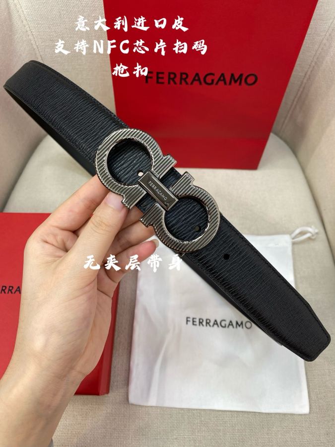 1:1 Replica Ferragamo belt Ferragamo NFC 3.5cm — AAA Quality Replica — photo 5