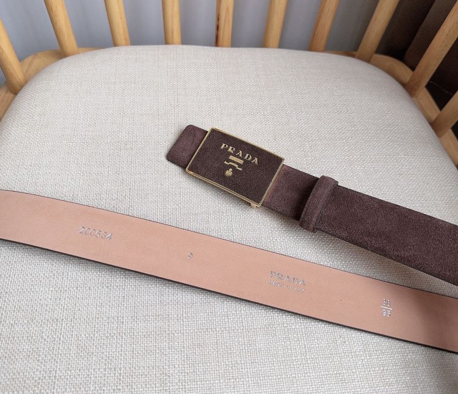 1:1 Replica Prada belt PRADA New:3.5cm — AAA Quality Replica — photo 3
