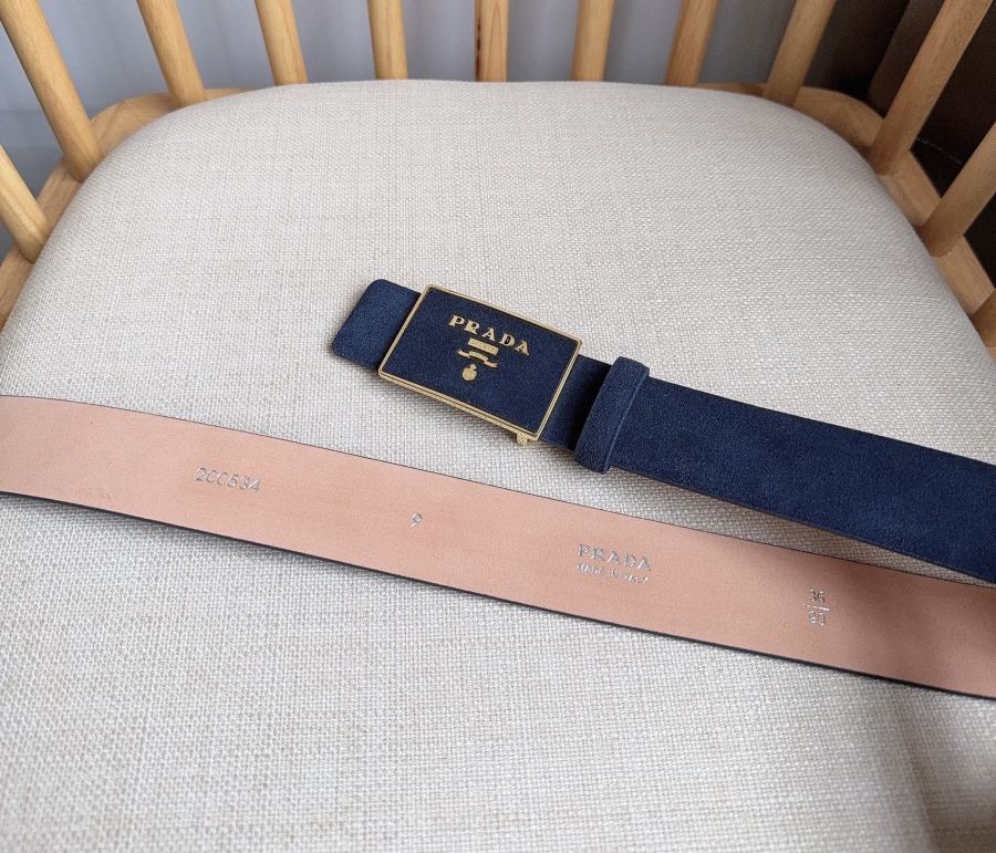 1:1 Replica Prada belt PRADA New:3.5cm — AAA Quality Replica — photo 3