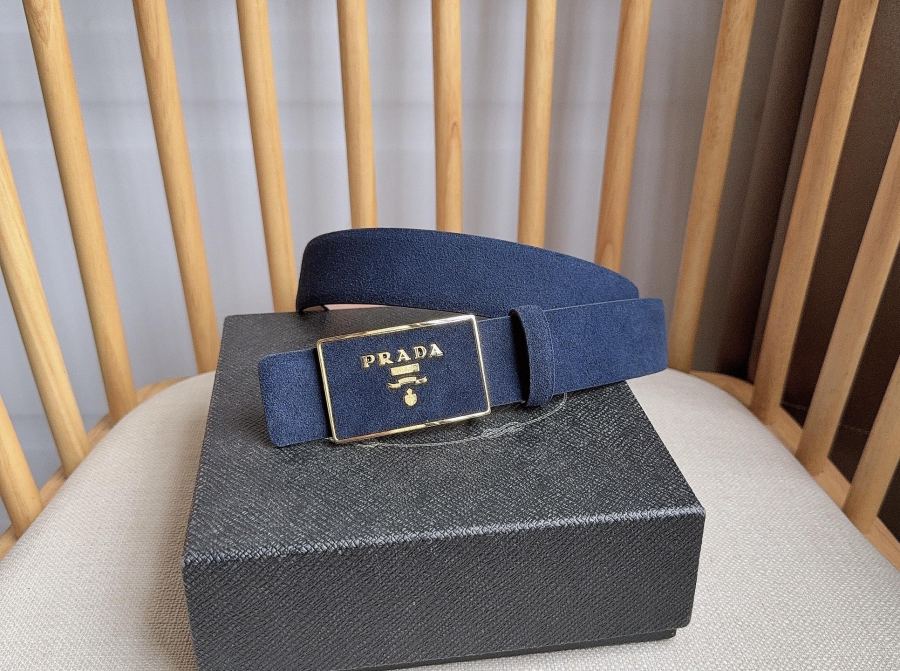 1:1 Replica Prada belt PRADA New:3.5cm — AAA Quality Replica