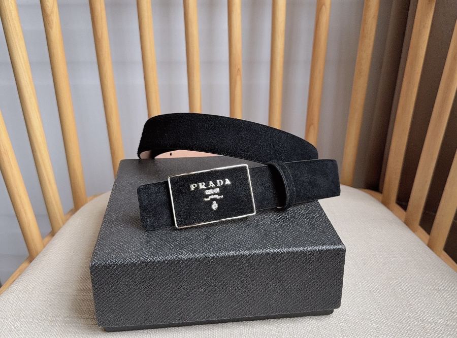 1:1 Replica Prada belt PRADA New:3.5cm — 1:1 Replica