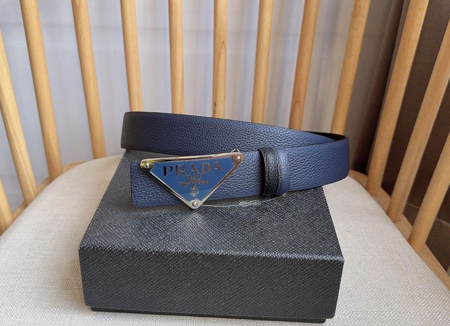 1:1 Replica Prada belt PRADA New:3.5cm — AAA Quality Replica