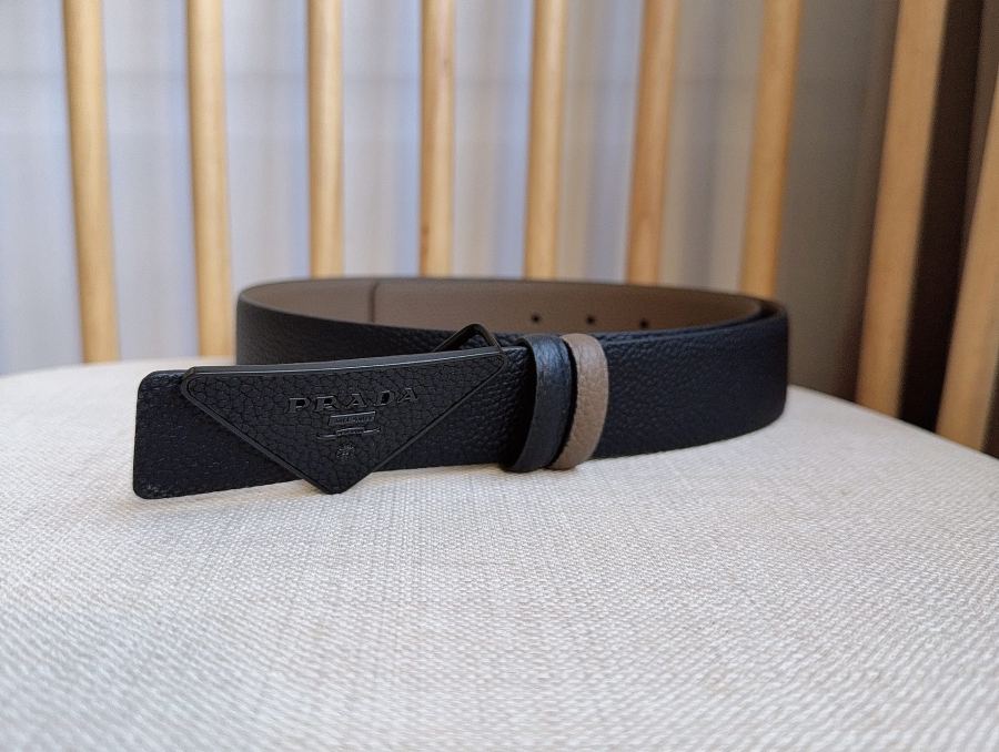 1:1 Replica Prada belt PRADA New:3.5cm — AAA Quality Replica — photo 2