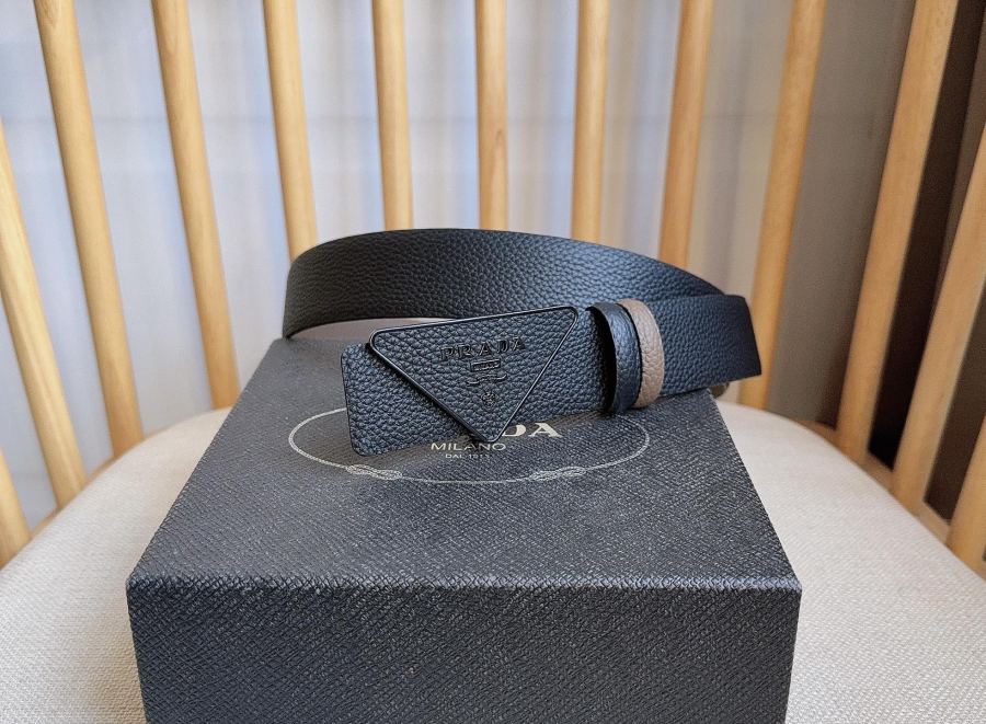 1:1 Replica Prada belt PRADA New:3.5cm — AAA Quality Replica