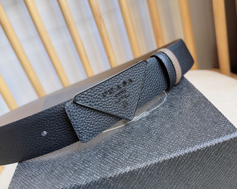 1:1 Replica Prada belt PRADA New:3.5cm — AAA Quality Replica — photo 7