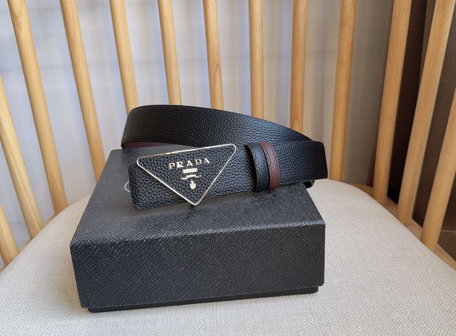 1:1 Replica Prada belt PRADA New:3.5cm — AAA Quality Replica