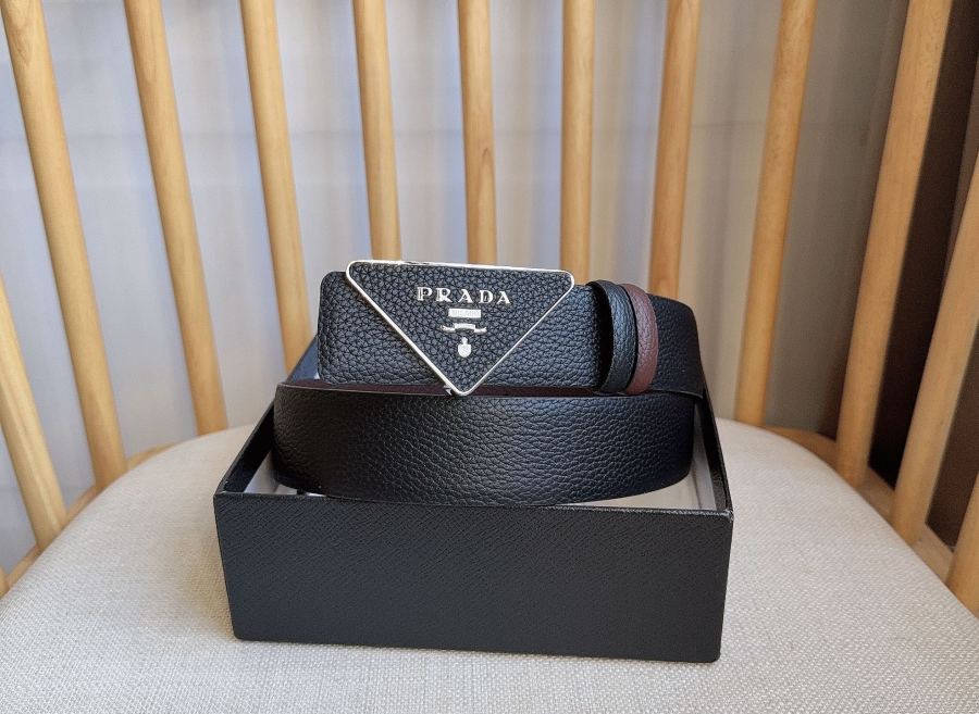 1:1 Replica Prada belt PRADA New:3.5cm — AAA Quality Replica — photo 5