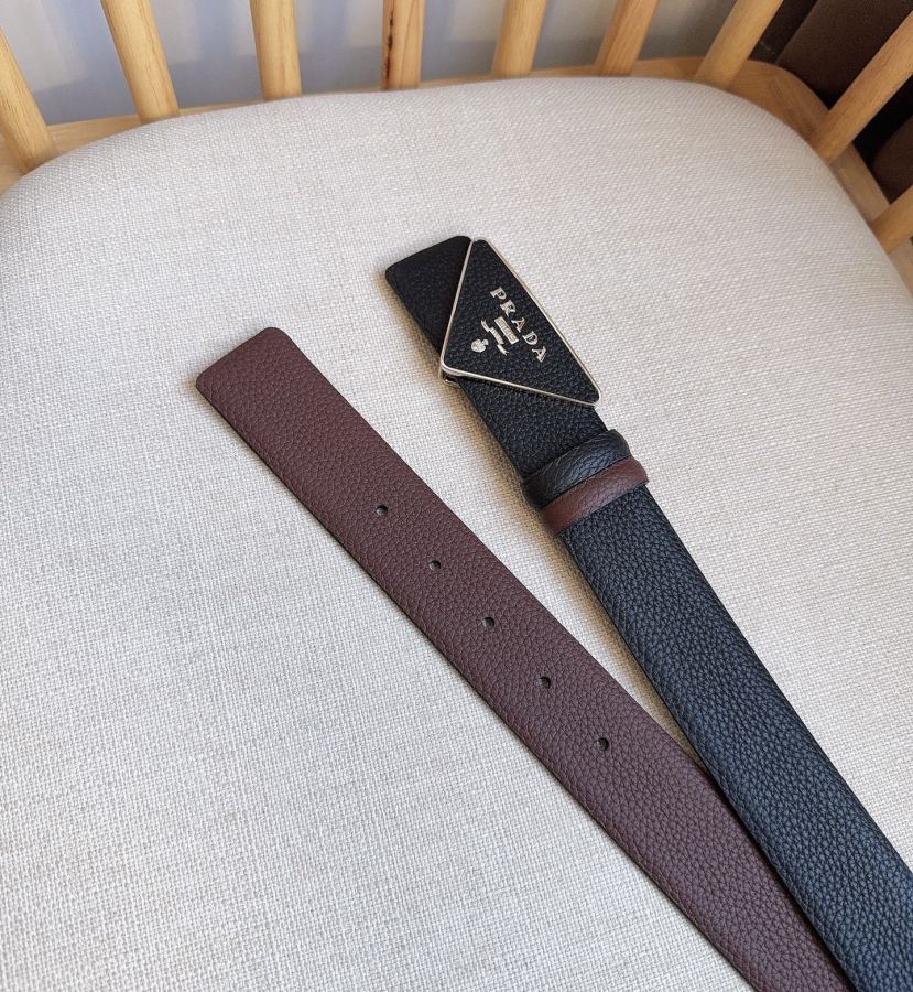 1:1 Replica Prada belt PRADA New:3.5cm — AAA Quality Replica — photo 3