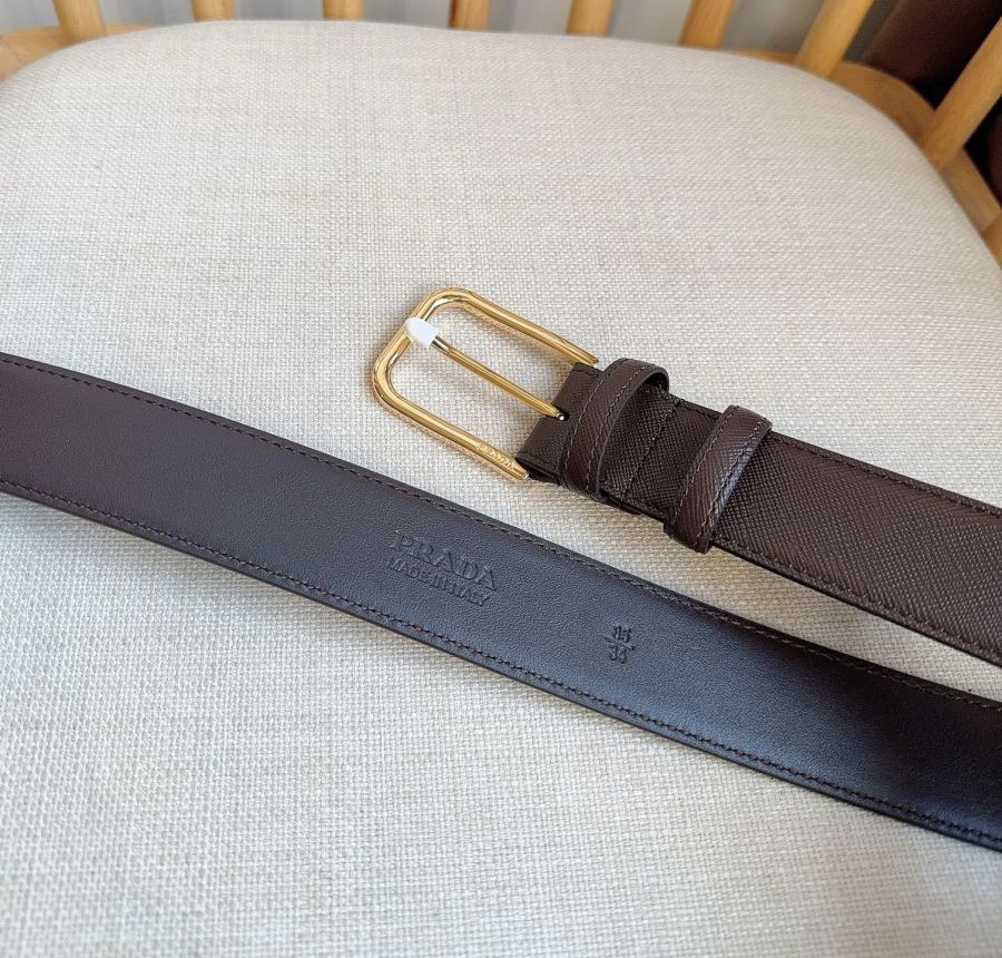 1:1 Replica Prada belt PRADA New:3.5cm — AAA Quality Replica — photo 3