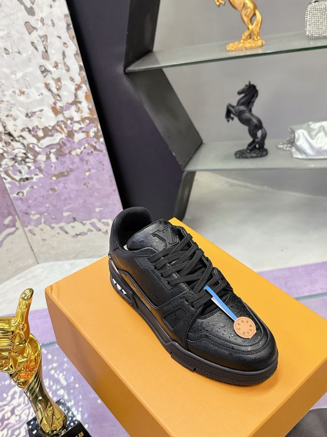 1:1 Replica Louis Vuitton shoe First layer cowhide ostrich pattern series — 1:1 Replica — photo 6
