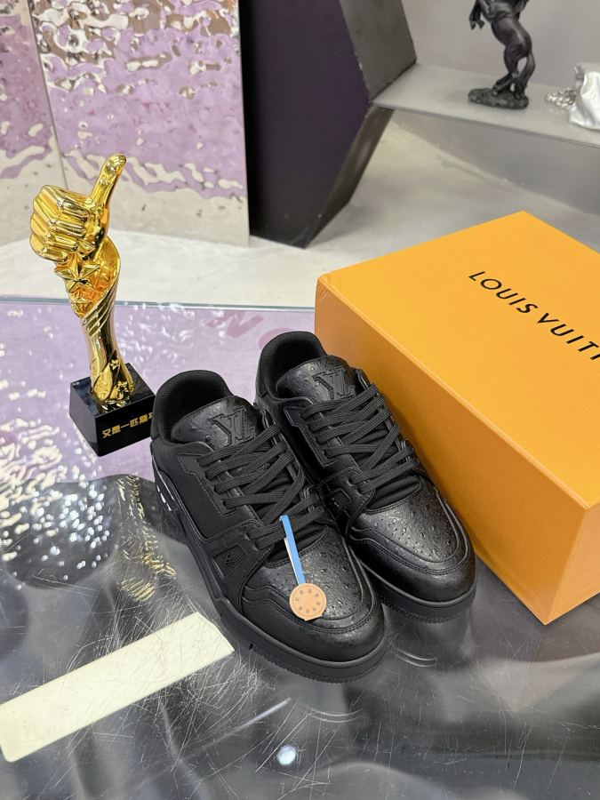 1:1 Replica Louis Vuitton shoe First layer cowhide ostrich pattern series — 1:1 Replica — photo 5