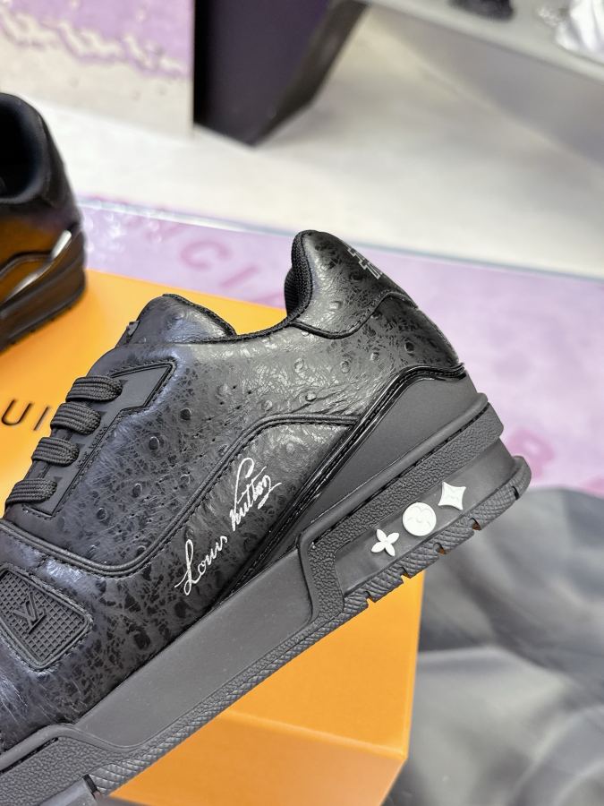 1:1 Replica Louis Vuitton shoe First layer cowhide ostrich pattern series — 1:1 Replica — photo 8