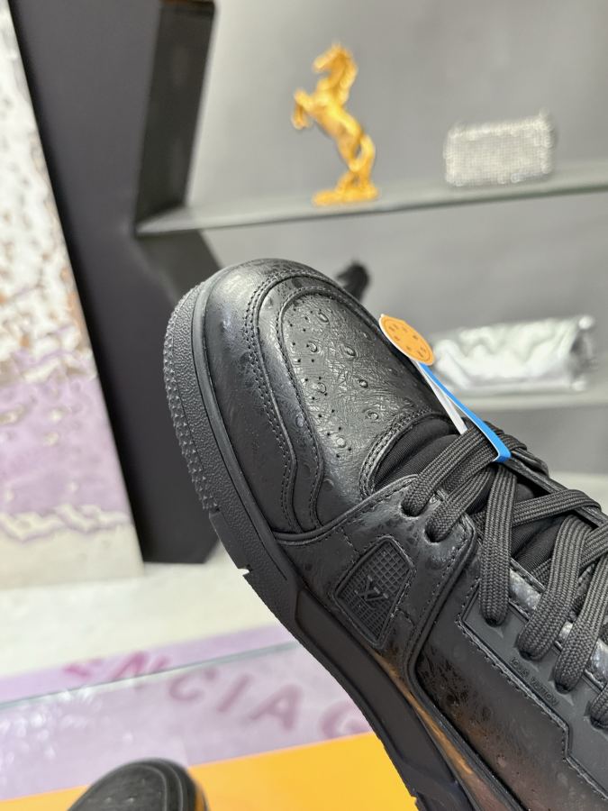 1:1 Replica Louis Vuitton shoe First layer cowhide ostrich pattern series — 1:1 Replica — photo 7