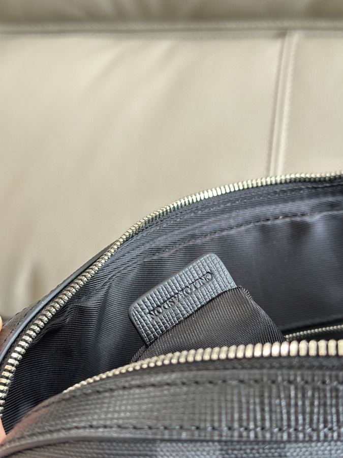 1:1 Replica Briefcase B men's briefcase, carefully selected smoked plaid panels, with luxurious leather trim, — 1:1 Replica — photo 8