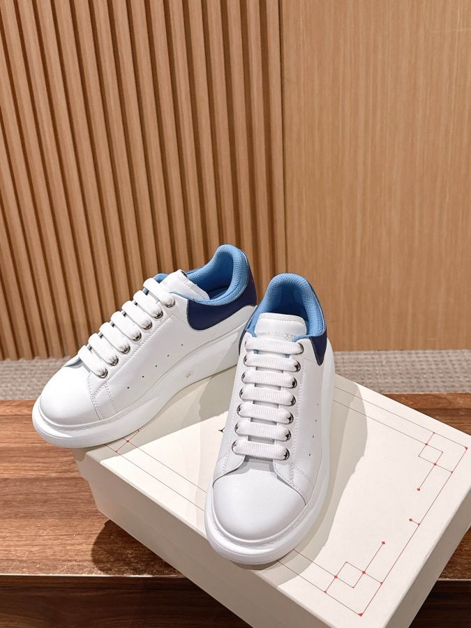 1:1 Replica Alexander Mc Queen Women's Shoes Male +10 [Dark blue leather and blue mesh] 𝐀𝐥𝐞𝐱𝐚𝐧𝐝𝐞𝐫 — 1:1 Replica For Sale — photo 4
