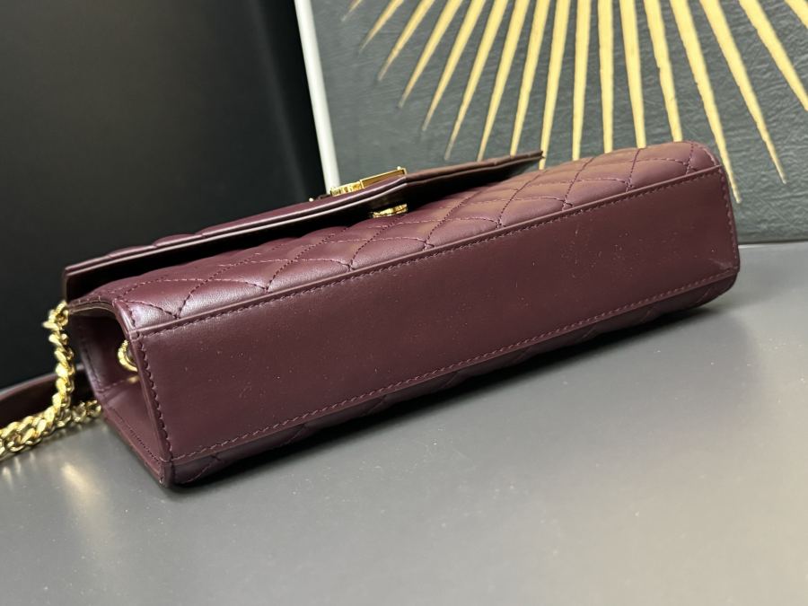 1:1 Replica YSL bag # (plain grained maroon gold) — Premium Replica — photo 5