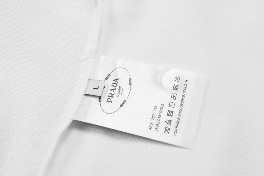 1:1 Replica Prada men PRADA 2025 logo polo — AAA Quality Replica — photo 12