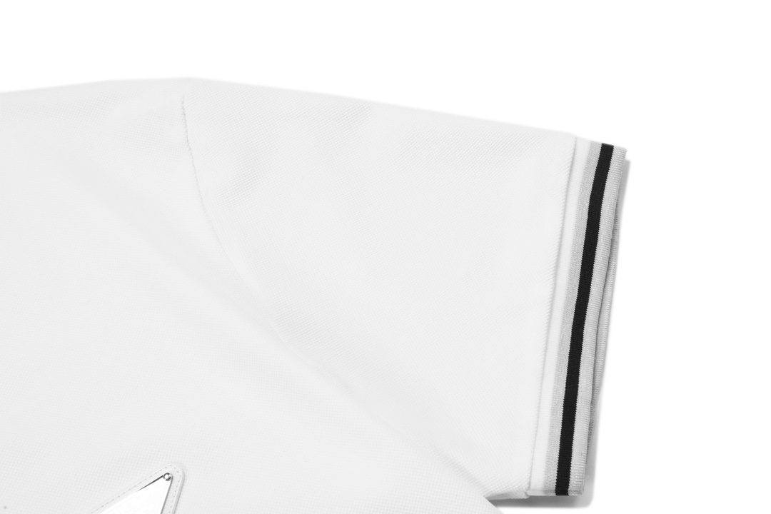 1:1 Replica Prada men PRADA 2025 logo polo — AAA Quality Replica — photo 7