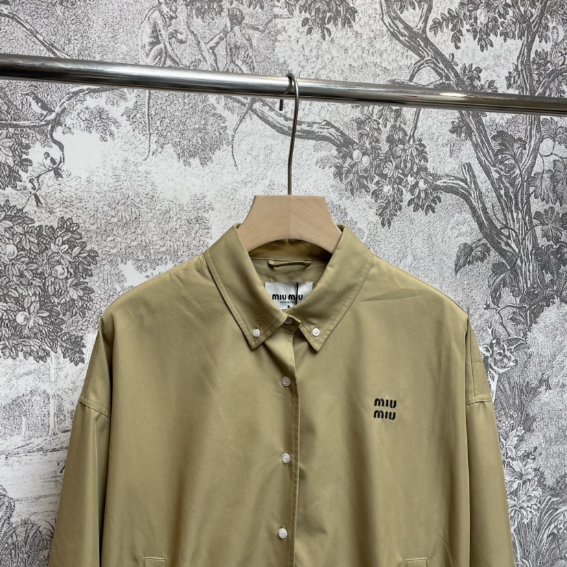 1:1 Replica MIUMIU men Miu embroidered buttoned jacket — AAA Quality Replica — photo 2