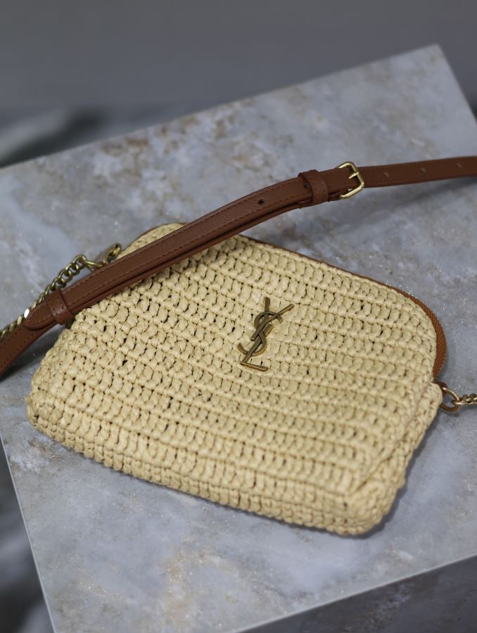 1:1 Replica YSL bag Apricot braid with cowhide — Premium Replica — photo 9