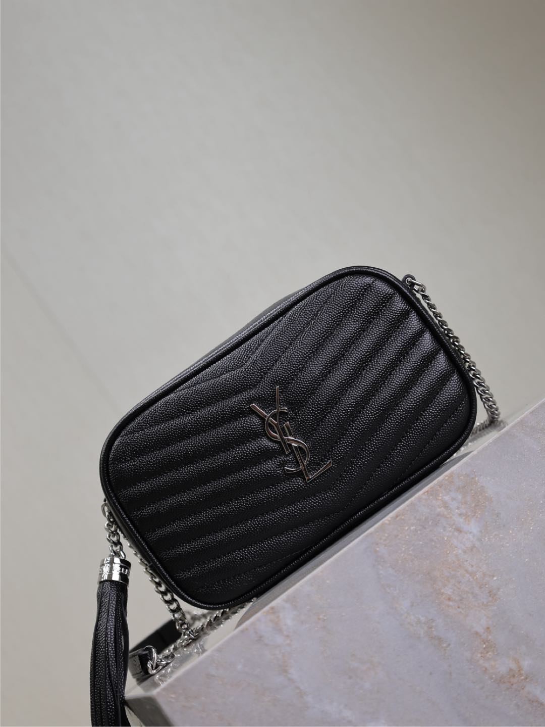 1:1 Replica YSL bag Black silver buckle — Premium Replica — photo 2