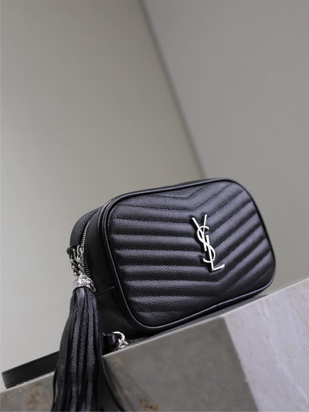 1:1 Replica YSL bag Black silver buckle — Premium Replica — photo 4