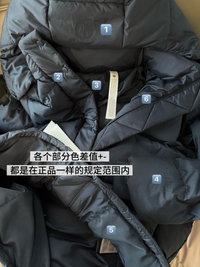 1:1 Replica Lulu Jacket Details comparison — AAA Quality Replica — photo 4