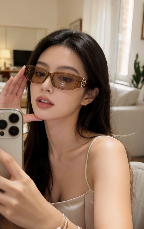 1:1 Replica chanel glasses Classic round double c — AAA Quality Replica — photo 7