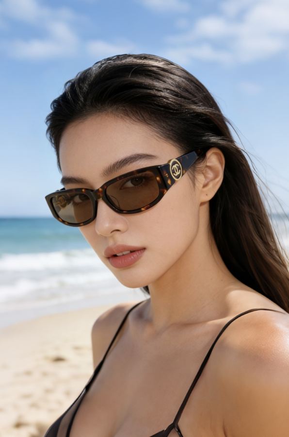 1:1 Replica chanel glasses Classic round double c — AAA Quality Replica
